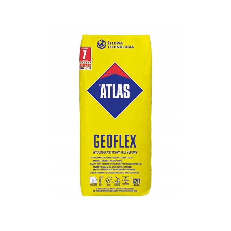 KLEJ DO PŁYTEK ATLAS GEOFLEX 25KG  ŻÓŁTY